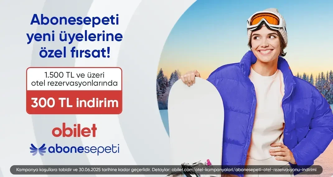 A special offer for new Abonesepeti members: 300 TL discount 
