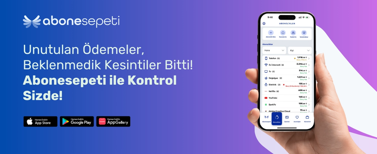 Bill & Subscription Tracking | Stay in Control with Abonesepeti