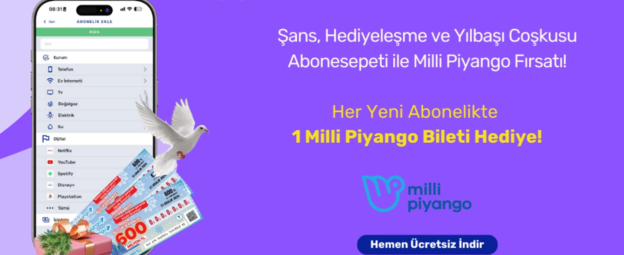 Şans, Hediyeleşme ve Yılbaşı Coşkusu: Abonesepeti ile Milli Piyango Fırsatı!