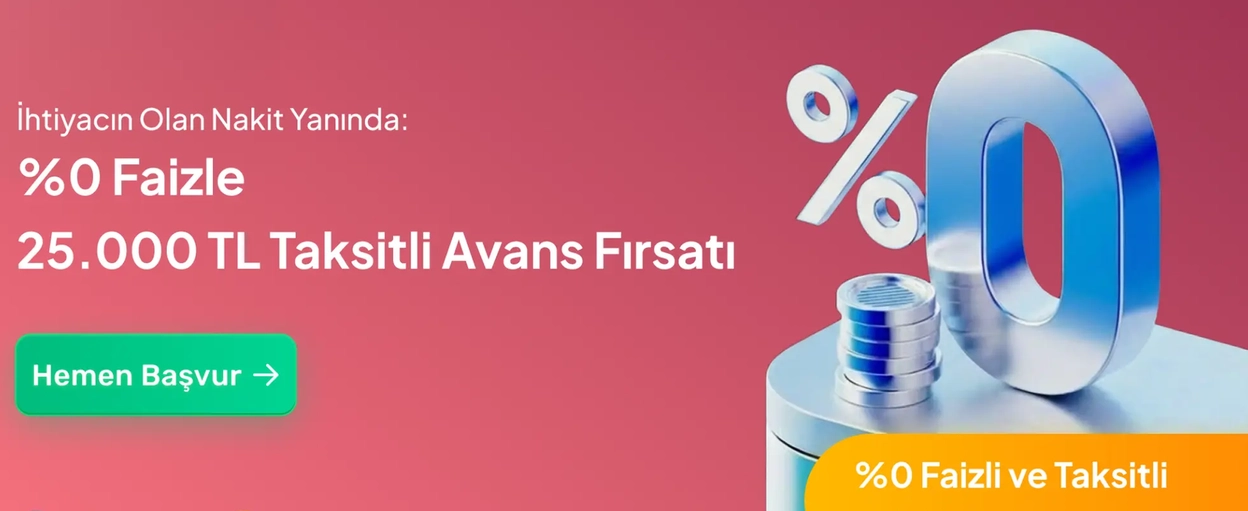%0 Faizli 25.000 TL Kredi Abonesepeti'nde