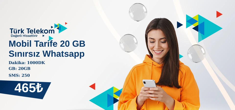 Mobil Tarife 20GB Tarife + 10GB Hediye