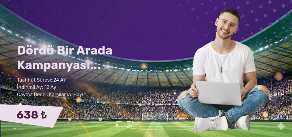 Dördü Bir Arada Kampanyası Kablonet 50 Mbps İnternet ve TV