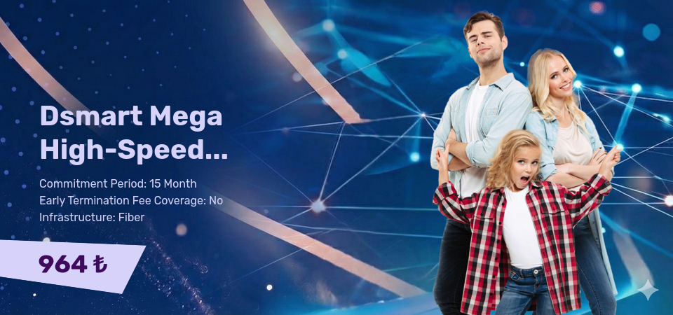 Dsmart Mega High-Speed Unlimited Internet Up to 500 Mbps