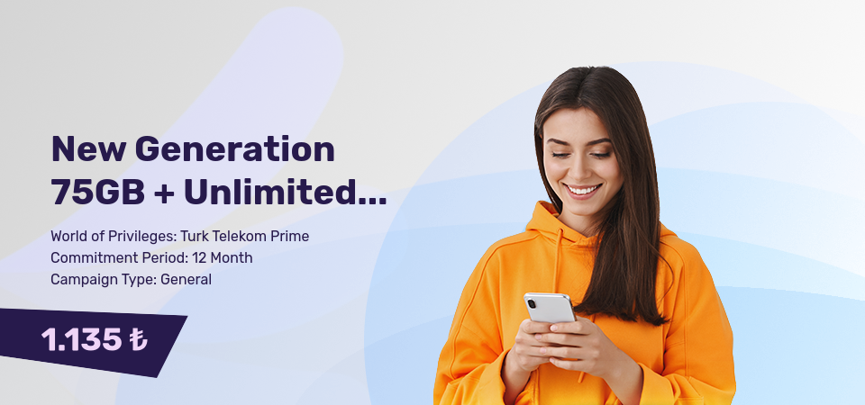 New Generation 75GB + Unlimited Social Media + Unlimited Minutes