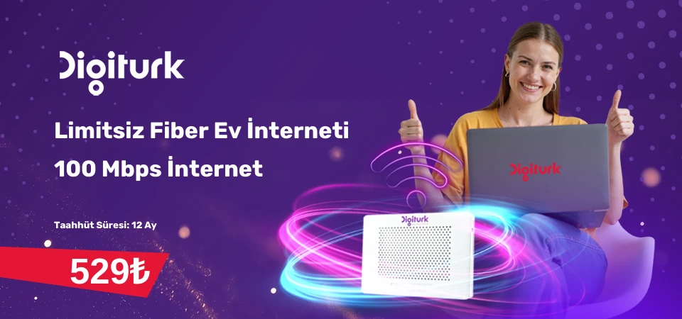 Digitürk 100 Mbps Limitsiz İnternet Digitürk 100 Mbps Limitsiz İnternet