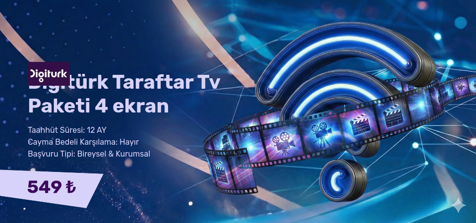 Digitürk Taraftar Tv Paketi 4 ekran