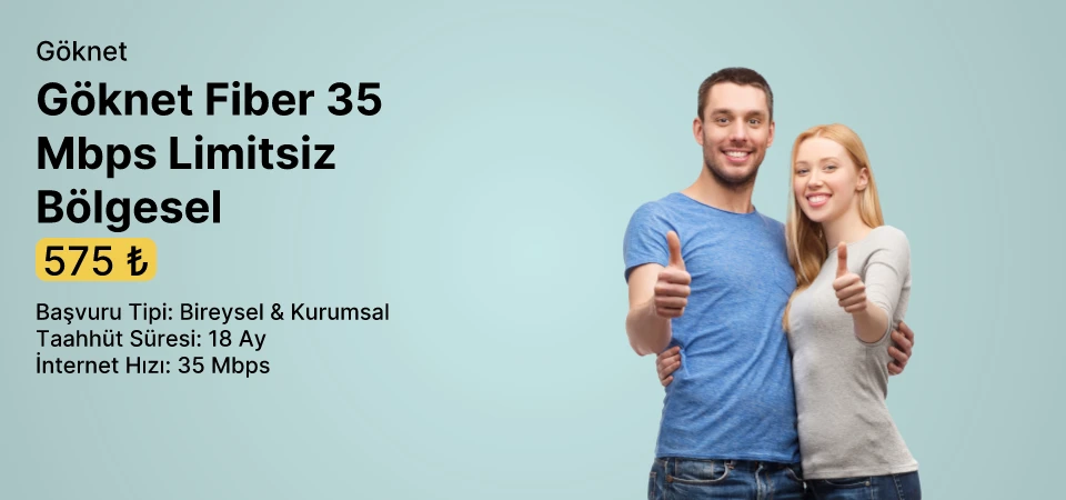 Göknet Fiber 35 Mbps Limitsiz Bölgesel
