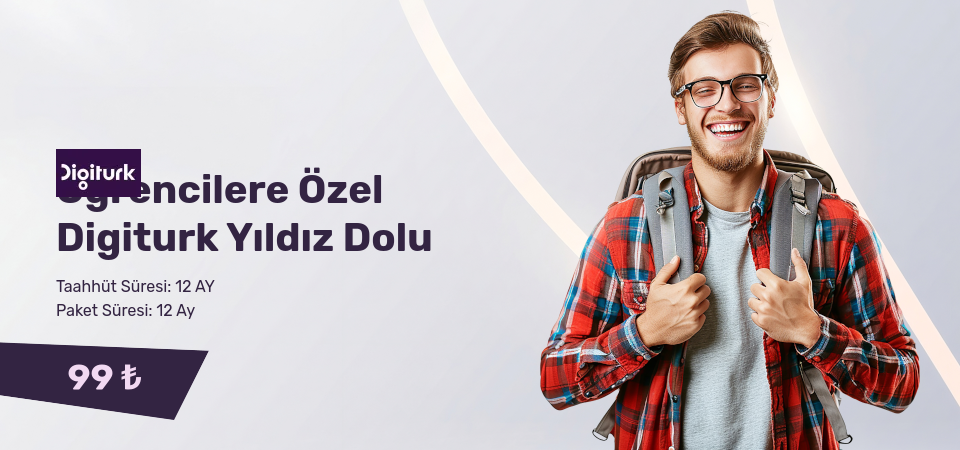 Öğrencilere Özel Digiturk Yıldız Dolu Paket