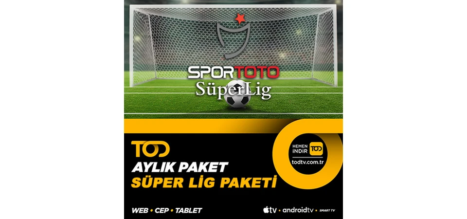 Aylık Süper Lig Paketi - 4 Ekran (Web+ Cep+ Tablet + Smart Tv+ Apple TV)