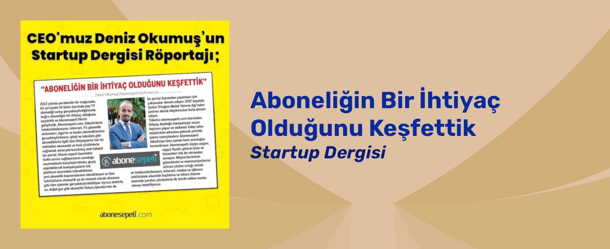 Aboneliklerin Bir İhtiyaç Olduğunu Keşfettik